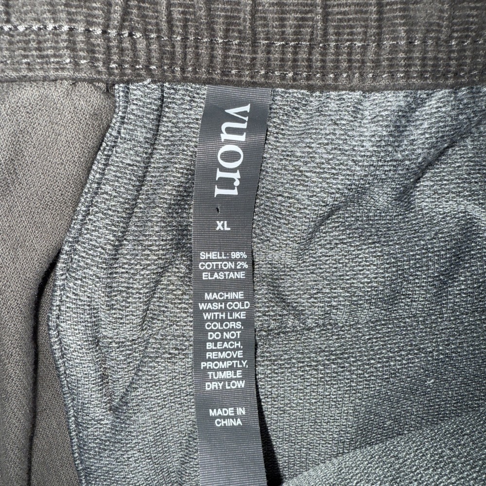 VUORI Optimist Men's Stretch Corduroy Drawstring Pants Gray‎ Size XL  ~EUC - Picture 7 of 13